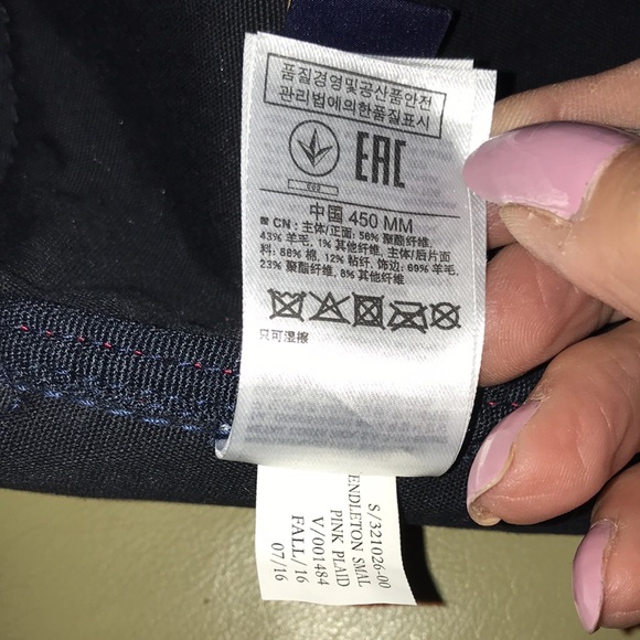 PRICE FIRM! NWOT. Pendleton for Gap Plaid Wool/Cotton/Poly Tote. Pristine! - Picture 11 of 12